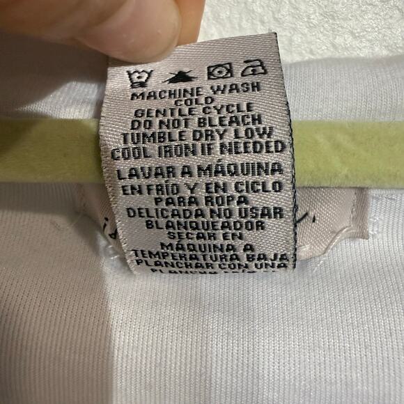 If It Were Me White Full Zip Crop Hooded Jacket Sz S - Picture 6 of 12